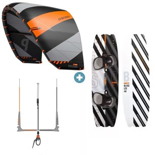 Pack kitesurf complet RRD PASSION 12m² + TT BLISS + barre occasion