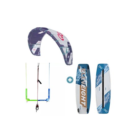 *Pack kitesurf Complet Eleveight RSV8 purple+ TT process + barre kiteattitude