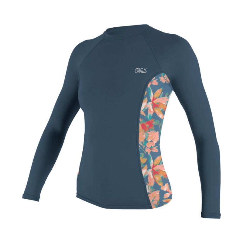 Top O'Neill Side Print L/S Rash Guard