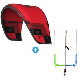 Pack Kitesurf Naish Triad + barre Kiteattitude totem vario