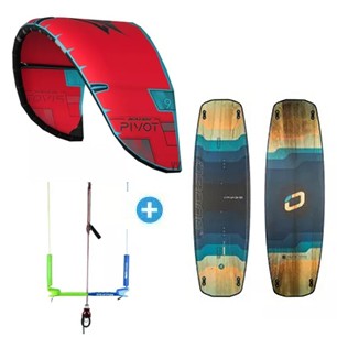 Pack Kitesurf Naish Pivot + Twin tip ozone + barre Kiteattitude totem vario