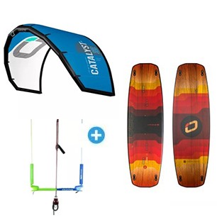 Pack Kitesurf Ozone Catalyst + Twin tip ozone + barre Kiteattitude totem vario