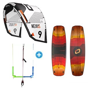 Pack Kitesurf Core Nexus + Twin tip ozone + barre Kiteattitude totem vario