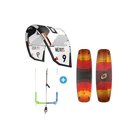 Pack Kitesurf Core Nexus + Twin tip ozone + barre Kiteattitude totem vario