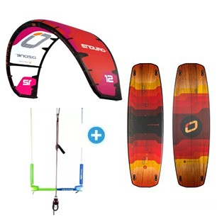 Pack Kitesurf OZONE ENDURO V5 + Twin tip ozone + Barre Kiteattitude