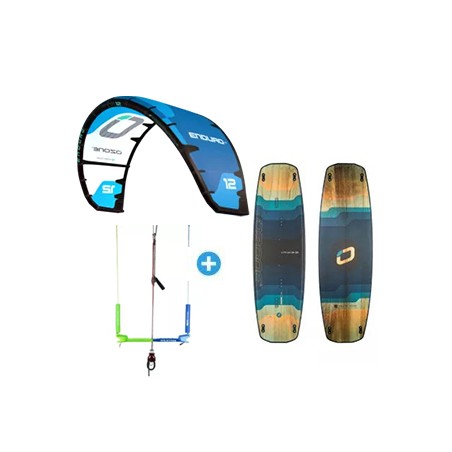 Pack Kitesurf OZONE ENDURO V5 + Twin tip ozone + Barre Kiteattitude