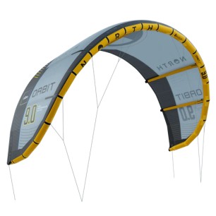 Aile de Kitesurf NORTH ORBIT ULTRA KITE - Grey