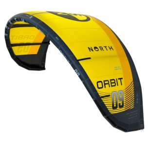 Aile de Kitesurf NORTH ORBIT KITE Sunset Yellow 2025
