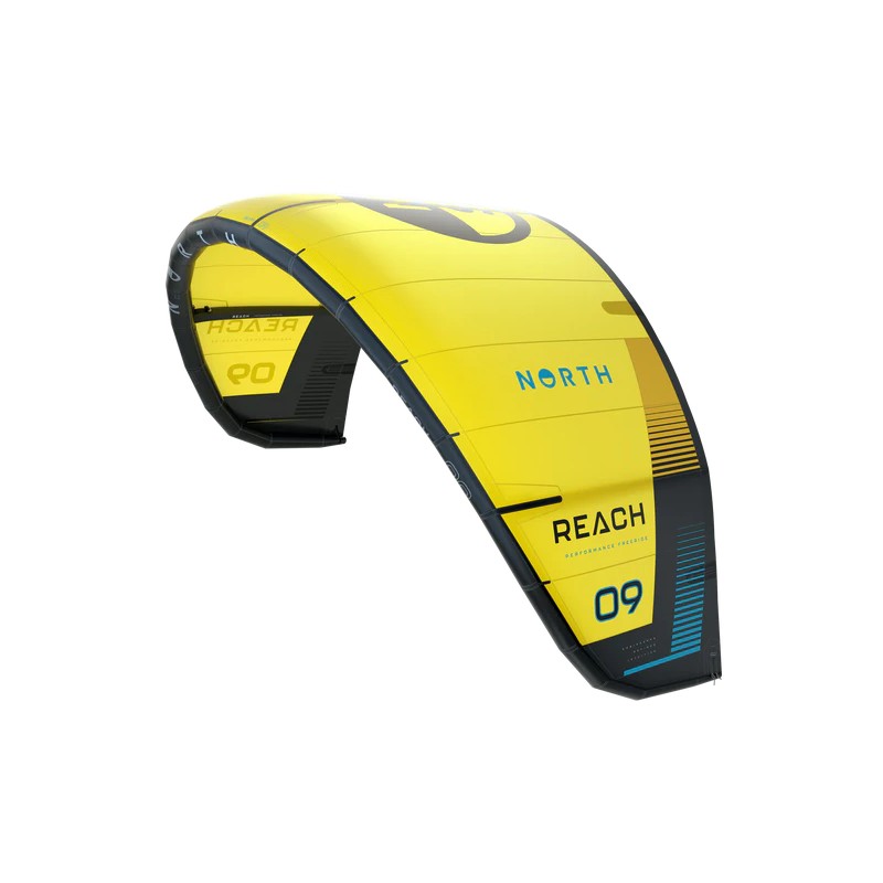 Aile de Kitesurf NORTH - REACH KITE 2024 - Sunset Yellow