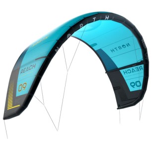 Aile de Kitesurf NORTH - REACH KITE 2024 - Turquoise