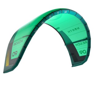 Aile de Kitesurf NORTH - REACH KITE 2024 - Marine Green