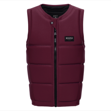 Gilet MYSTIC Star Impact Vest Frontzip Wake oxblood red