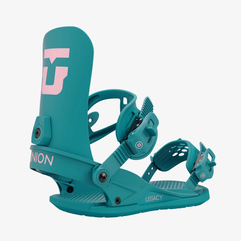 Fixations snowboard Union LEGACY teal