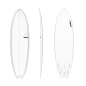 PLANCHE DE SURF TORQ MODEFISH TET PINLINE white