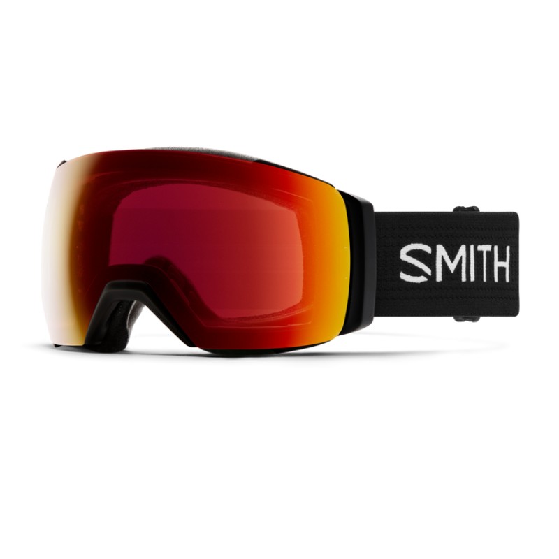 Masque de Snowboard/Ski SMITH I/O MAG XL Black + ChromaPop Sun Red Mirror Lens