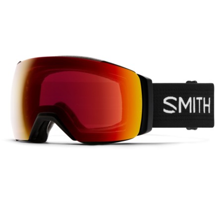 Masque de Snowboard/Ski SMITH I/O MAG XL Black + ChromaPop Sun Red Mirror Lens