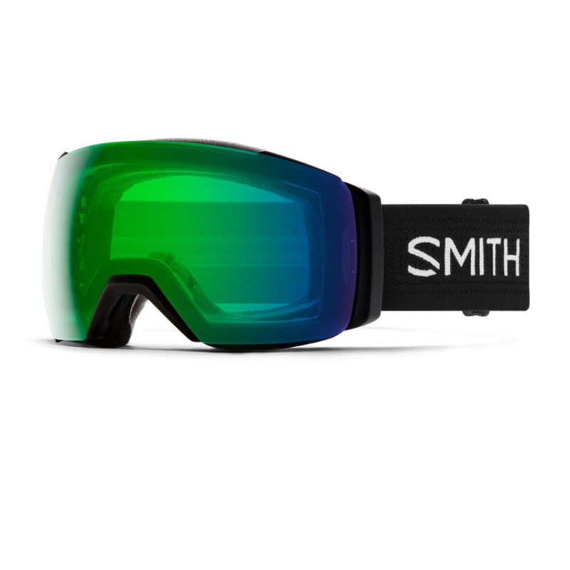 Masque de Snowboard/Ski SMITH I/O MAG XL Black + ChromaPop Everyday Green Mirror Lens