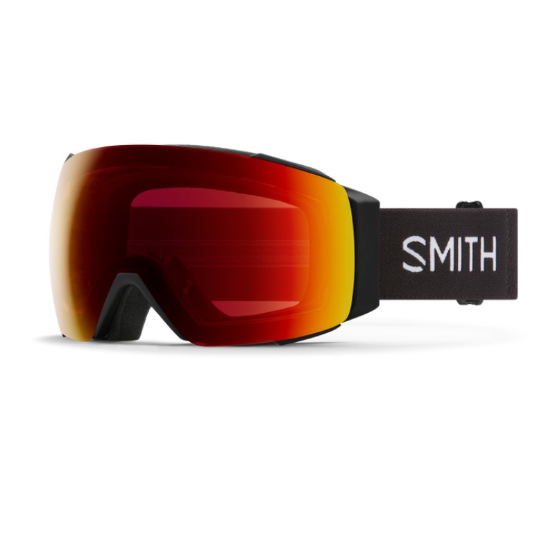 Masque de Snowboard/Ski SMITH I/O MAG M Black + ChromaPop Sun Red Mirror Lens