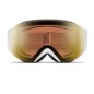 Masque de Snowboard/Ski femme SMITH I/O MAG S White Chunky Knit + ChromaPop™ Pro Photochromic Gold Mirror Lens