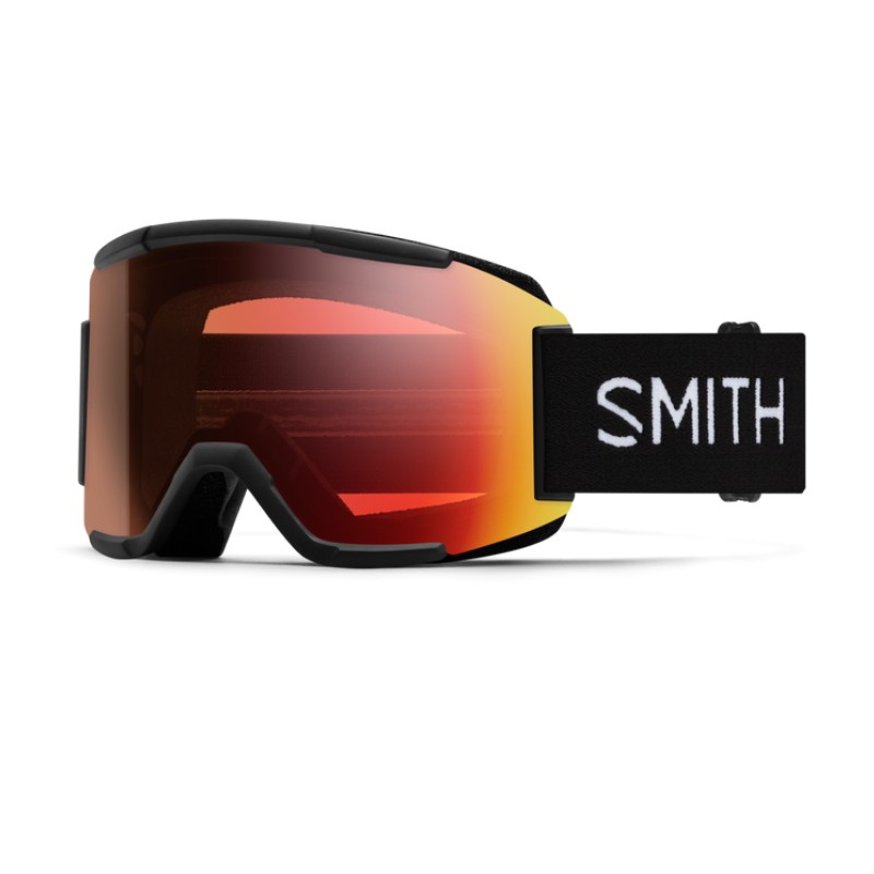 Masque de Snowboard/ski SMITH SQUAD Black + ChromaPop™ Pro Photochromic Red Mirror Lens