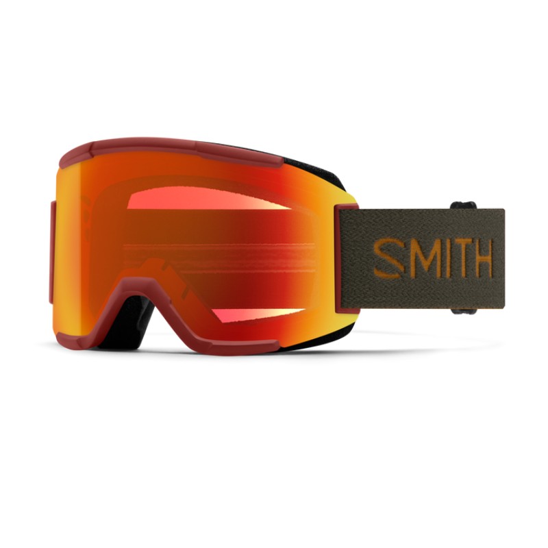 Masque de Snowboard/ski SMITH SQUAD Ironwood + ChromaPop™ Everyday Red Mirror Lens