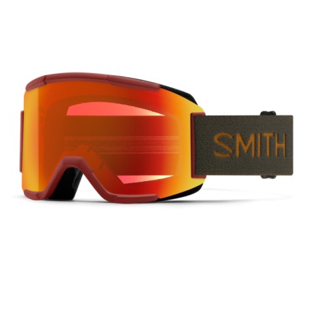 Masque de Snowboard/ski SMITH SQUAD Ironwood + ChromaPop™ Everyday Red Mirror Lens