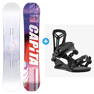 Pack Snowboard CAPITA PATHFINDER + fix Union Flat pro