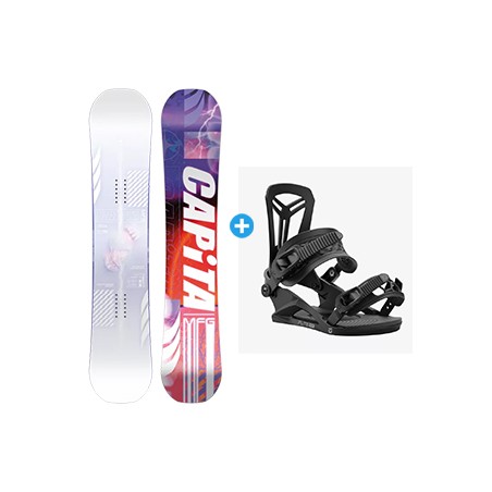 Pack Snowboard CAPITA PATHFINDER + fix Union Flat pro