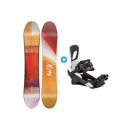 PACK Snowboard Nitro Santoku + Fix Nitro Rambler 2025