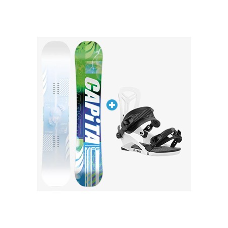 Pack Snowboard CAPITA PATHFINDER reverse camber + Fix union Flite pro