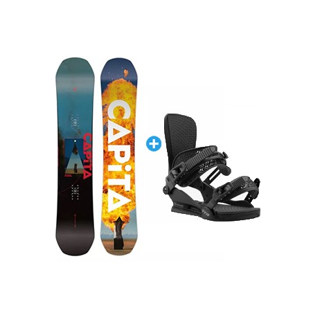 Pack Snowboard Capita D.O.A + Fix Union STR